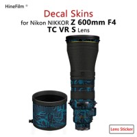 Nikkor Z 600 F4 Lens Premium Decal Skin for Nikon Nikkor Z 600mm f/4 TC VR S Lens Protector Anti-scratch Cover Film Sticker