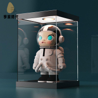 現貨減免 亞克力展示盒 亞克力收納盒 亞克力 泡泡瑪特molly茉莉popmart手辦擺件亞克力展示盒一體防塵罩1000 八折下殺wy24