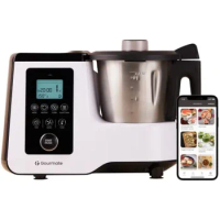 Gourmate Smart All-in-1 Multi-Cooker, 10+ Cooking Functions, Built-in Scale, Guided Recipes, Steam, Cook, Knead