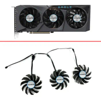 For Gigabyte GeForce RTX 3070 EAGLE 8G GTX1660 RX 5500XT 5600 XT Graphics fans PLD08010S12HH 75MM 4PIN RTX3070 Cooling Fan