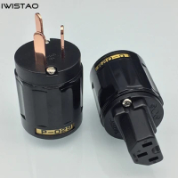 029 Oyaide Pure Copper Australian / American Standard Power Plug Power Cord Tail Plug HIFI DIY