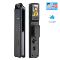Automatic Electronic Fingerprint Biometric Lock Cerradura WIFI Smart Lock 3D Face Recognition Digital Door Lock With Camera