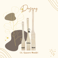 Queenra Mandiri - Dayung Kecil Kayu Pinus Premium - Dayung Kecil