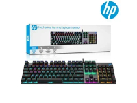 惠普 GK400F 機械式青色藍色 SW RGB 遊戲鍵盤（黑色）(V072)