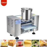 Commercial Automatic Thousand Layer Egg Cake Machine Tortilla Pancake Mille Crepe Melaleuca Maker Bakery Equipment