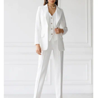 Tesco 2 Women's PantSuit Stereoscopic Slim Cut Chic And Elegant Woman Set Pocket Decoration Business Women's Sets