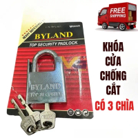 Ổ Khoá Cửa Khoá Nhà Chống Cắt BYLAND Kèm 3 Chìa Khoá Bằng Thép Chống Gỉ , Ổ Khoá Chống Trộm An Toàn