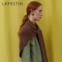 LA FESTIN 2021 autumn and winter new all-match warm Scarf trendy fashion temperament simple female shawl Dual purpose