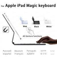 Magic Keyboard Mouse For iPad Pro 11 12.9 2021 2020 2018 Air4 5 2022 Case Hebrew Spanish Russian Korean Azerty Arabic Keyboard