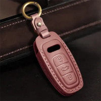 Car Key Case Cover Key Bag For Audi a1 a3 8v a4 b9 a5 a6 c8 q3 q5 q7 tt Keychain Accessories Car-Styling Auto Holder Shell
