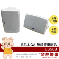 BELUGA 白鯨牌 U650B 黑白兩色 無線 主動式 壁掛喇叭 一對 | 金曲音響