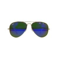【二手名牌BRAND OFF】Ray Ban 雷朋 金色 金屬 綠色 鏡片 太陽眼鏡 RB3025