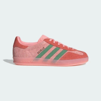 【adidas 愛迪達】Gazelle Indoor W 女 休閒鞋 運動 復古 三葉草 麂皮 粉綠(IG6782)