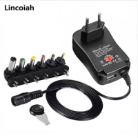 3V 4.5V 5V 6V 7.5V 9V 12V 2A/2.5A AC/DC Adapter US/EU/UK/AU Adjustable Power Adapters USB Universal Charger Switch Power Supply