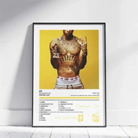 Pop Singer Central Cee 23 Poster Aesthetic Hip Hop Rapper Music Album Cover Canvas Print Wall Art fo