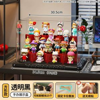 內地直送 - 手辦展示盒多層防塵玩具模型收納透明亞克力置物架大號盲盒收納盒
