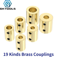 Brass Rigid Motor Shaft Coupling 3.17/4/5/6/8/10/12mm Coupler Transmission Connector Sleeve Adapter For RC Boat Car Airplane