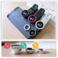 3合1手機魚眼鏡頭 三合一外接鏡頭夾子魚眼微距廣角自拍神器 蘋果 HTC SONY Samsung 紅米小米自拍器