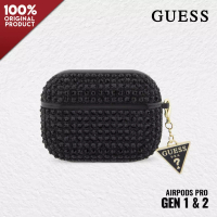 Guess Case AirPods Pro GUESS Rhinstones Triangle Charm - Black
