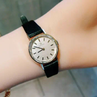Cut sapphire mask 1980s hand movement certina mechanical women's watch