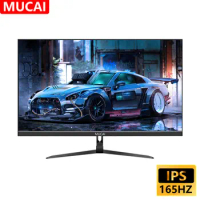 MUCAI 32 Inch Monitor 144Hz Gaming 2K Computer Screen 165Hz QHD 1440P Light Display HDMI-compatible DP Power Por 2560*1440