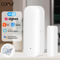 CORUI Tuya Smart WiFi ZigBee Door Sensor Window Sensor Door Magnetic Alarm Detector Foam Rubber Work With Alexa Google Home