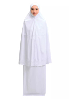 SITI KHADIJAH Siti Khadijah Telekung Signature Erishin in White