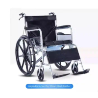 Wheelchair folding, lightweight, small manual elderly mobility device, scooter, handcart