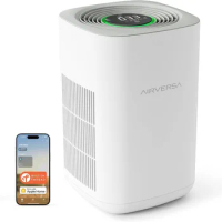 HomeKit Air Purifier over Thread Works with Apple Home Apple Home Hub Required 3-Stage H13 True HEPA Smart Air Cleaner
