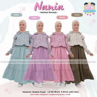 BISA COD Setelan Terbaru Atasan Lengan Panjang Cantik Dan Elegant Dengan Rok Panjang Remaja Perempua