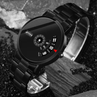 Stainless Steel Waterproof Non-mechanical Quartz Men's Watches Steel Band Women's High-end Luxury Man Watch Student Gifts