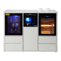 Multi functional intelligent tea bar machine, solid wood fully automatic ice and hot water dispenser, bottle disinfection