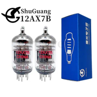 ShuGuang 12AX7B Vacuum Tube Replaces 12AX7 ECC83 Electronic Tube Amplifier HIFI Audio Amplifier Genuine Precision Matched Quad