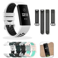 Sport Silicone Strap For Fitbit Charge 4 Smart Wristband For Fitbit Charge 3/3 SE Bracelet Fit bit Smart Watch Bands Accessories