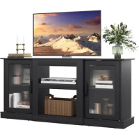 TV Stand for 65 Inch TV,Storage and Shelves,TV Console Table Media Cabinet