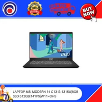 LAPTOP MSI MODERN 14 C13 I3-1315U|8GB SSD 512GB|14"IPS|W11+OHS