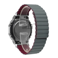 Silicone Double sided Magnetic watchband Strap For GM-2100 GA-2100 GA-2110