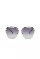 Sara Smith Unisex Polarized Square Sunglasses (太陽眼鏡) - 金色 / 灰色