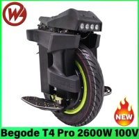 Begode T4 PRO Electric Unicycle 100.8V 1800Wh Battery 2600W Motor 12 inch Street Tire High torque Green Hub New Motherboard