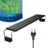 LED Aquarium Light Aquatic Plant Grow Light Full Spectrum Reef Plant Fish Tank Light With Extendable Brackets For Aquarium