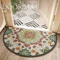 內地直送 - 絲圈地墊入戶門半圓形可裁剪腳墊耐磨耐臟進門腳踏墊