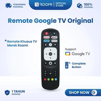 ROOMI Remote Google TV [KHUSUS MEREK ROOMI] All Size Original Tombol Lengkap Universal