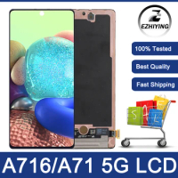 6.7'' Super AMOLED LCD For Samsung Galaxy A716 Display For Samsung A71 5G A716F A716B/DS A716F/DS Touch Screen Replacement Parts