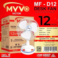 Myvo kipas angin duduk MF-D12 12 inch /kipas angin meja desk fan