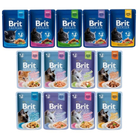 Brit咘莉優選餐包系列 貓餐包 85g~100g x 12入組(購買第二件贈送寵物零食x1包)