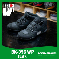 SHOES RIDING WATERPROOF KOMINE BK 096 BLACK BOA ORIGINAL SEPATU RIDING MOTOR KOMINE BK-096