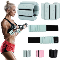 Adjustable Ankle Weights for Women MenWrist Weights set for Walking Running1 Pair (1Lbs Each) Silico