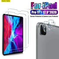 2in1 Tempered Glass For Ipad Pro 11 12.9 Rear Camera Lens Tablet Screen Protector For Ipad Pro 12.9 11 2021 2020 Protector Film