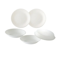 【CorelleBrands 康寧餐具】純白5件式餐盤組(520)