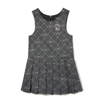 【MLB】童裝 無袖連身裙 洋裝 MONOGRAM系列 紐約洋基隊(7FOPMD134-50BKS)